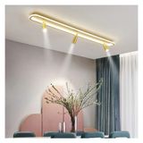 Beyaz Spotlu Oval 100X16CM 3000K Işık Rengi, Kuamndalı LED Tavan Lambası,oval Avize,modern Aydınlatma,dekoratif Işık