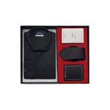 Beyaz Stil Slim Fit Hediye Kutulu Gömlek, Kravat, Parfüm Ve Cüzdan Seti (Babalar Günü Hediyesi)