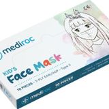 Beyaz Stl3Ply Melt Blown Koruyucu Çocuk Maskesi (10 Lu Paket)