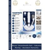 Beyaz Taharetmatik Seti Hijyenik Dayanıklı Vakumlu Montaj - Çok Renkli