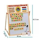 Beyaz Tahta Kalem Abeküs Eğitim Oyuncağı 1 Adet Beyaz Renk 36x25 cm Ölçülerinde