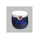 Beyaz Trfk-Pls Tören Şapkası ( Kep) Beyaz Renk 59 No (59 Cm)