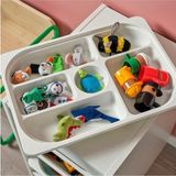 Beyaz Trofast Bölmeli Saklama Kutusu 42X30X5CM, Düzenli Depolama Sağlar - Seçenek 1 - Ahşap - Bej - Siyah