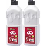 Beyaz Tutkal 850 gr 2 Adet Brons Beyaz Mobilya Yapıştırıcısı Tutkalı 850 gr Ahşap Tutkalı Su Bazlı Çok Amaçlı Beyaz - Standart - 850 ml