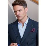 Beyaz Uzun Kol Çizgili Desen Gabardin Sert Yaka Cepsiz Pamuklu Classic Slim Fit Gömlek 1004245207
