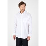 Beyaz Uzun Kol Sert Yaka Cepli Non Iron Comfort Fit Pamuklu Gömlek 1004250268