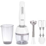 Beyaz Vanilya 2000 B 1000 W El Blender Seti, Şık ve Güçlü Mutfak Alternatifi