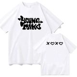 Beyaz Xoxo Tur Konser Baskı Bebek Miko Youngmiko Grafik -Gömlek Yüksek Kal