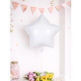 Beyaz Yıldız Folyo Balon 18"