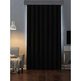 Beyazıt Tekstil Blackout Karartma Siyah Fon Perde Siyah 260 x 250 byzt508