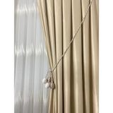Beyazıt Tekstil Fon Perde Bağlama Aksesuarı Top Braçol - Vizon - Krem