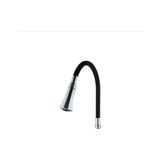 Beyazsu Renkli Oynar Başlıklı Tasarruflu Huni Başlı Silikon Musluk Başlığı - - Siyah