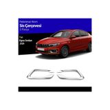 beyaztuning Fiat Egea Sis Farı Çerçevesi Kromu Nikelajı 2020-2021 Sonrası