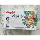 Beybi 5li Beybi Vinil Pudrasız Muayene Eldiveni - Beyaz