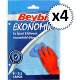 Beybi 9-9.5 Bulaşık Eldiveni Large 4 Çift