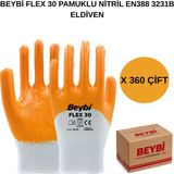 Beybi Arge Toptan FLEX30 Pamuklu Nitril Eldiven 360 Çift No 10 Xl