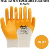Beybi Arge Toptan Kn1 Flex Pamuklu Nitril Eldiven 12 Adet No 10 Xl