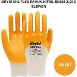 Beybi Arge Toptan Kn2 Flex Pamuklu Nitril Eldiven 12 Adet No 10 Xl