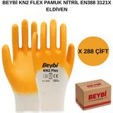 Beybi Arge Toptan Kn2 Flex Pamuklu Nitril Eldiven 288 Çift No 10 Xl