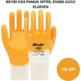 Beybi Arge Toptan Kn3 Pamuklu Nitril Eldiven 12 Adet No 10 Xl