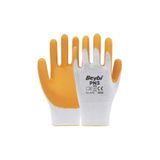Beybi BEYBİ PN3 POLYESTER , SARI KAPLI NİTRİL İŞ ELDİVENİ (İNŞAAT,İŞÇİ,) KULLANIMA UYGUN