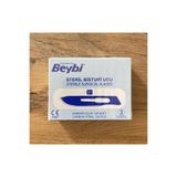 Beybi BİSTÜRİ KESİM OPERASYON UCU NO: 21 (steril) (100 ADET) PASLANMAZ ÇELİK
