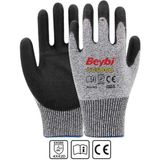 Beybi CU-600D Gri-Siyah Pu Kaplı Polietilen Kesilme Dirençli Örme Iş Eldiven 9 Beden - Renkli