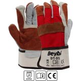 Beybi Deri Kaplı Isıya Dayanıklı Ağır İş Eldiveni 10 Beden Dt-01 (10 Lu Paket) - Yok
