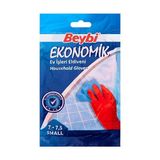 Beybi Ekonomik Ev Işleri Eldiveni Bulaşık ve Temizlik Eldiveni - 2 ADET - Kırmızı - 7