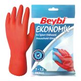 Beybi Ekonomik Temizlik Eldiveni - Kırmızı - NO: 9 - Koli (200 Çift)