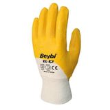 Beybi EL-K2 No:10 Sarı Nitril Pamuk Eldiven
