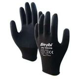 Beybi EN388 3121X 8 Beden 12'li Paket Poliüretan Kaplı Pu Touch Siyah Montaj Eldiven