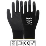 Beybi İş Eldiveni - Pu Touch - 12 Çift - 9 - Siyah