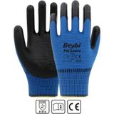 Beybi Işçi Eldiveni Nitril Zebra Mavi Siyah Çift 10 Numara 5 Çift - XL - Siyah - Mavi
