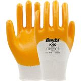 Beybi K40 Sarı Nitril Işçi Iş Eldiveni Xl/10 / 12 Adet