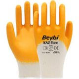 Beybi Kn2 Flex Sarı Nitril Iş Eldiveni 12'li Paket - 10