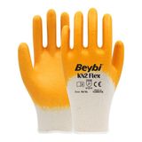Beybi Kn2 Flex Sarı Nitril İş Eldiveni 6 Çift