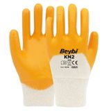 Beybi Kn2 Nitril Kaplama Iş Eldiveni No:9/10 60/144/288 Çift