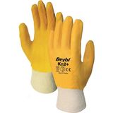 Beybi Kn2 Plus 12 Çift Sarı Nitril İş Eldiveni - XL - Sarı - Beyaz