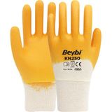 Beybi KN250 Pamuk Nitril Iş Eldiveni 288 Çift (Koli) - Sarı - XL