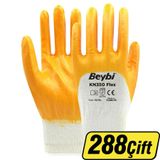 Beybi KN350 Nitril Eldiven Sarı No:10 12'li x 24 Paket - Koliyle Al Kazan