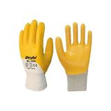 Beybi KN350 Nitril Pamuklu Eldiven 50 Çift - XL - Sarı