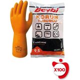 Beybi Korun Turuncu İş Eldiveni 9,5 Beden 100 Paket