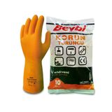 Beybi Korun Turuncu İş Eldiveni - Turuncu - NO: 10 - Çift