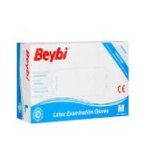 Beybi Lateks Muayene Eldiveni Pudralı Medium 100'lü Paket