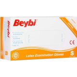Beybi Lateks Pudralı (S) Small Beden Muayene Eldiven 100Lü Paket