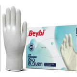 Beybi Lateks Pudrasız Eko (l) Large Beden Muayene Eldiven 100lü Paket