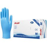 BEYBİ M (Medium) Beden Pudralı Lateks Beyaz 100 Lü Muayene Eldiveni