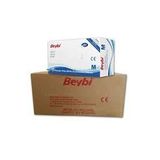 Beybi M (Medium) Pudrasız Mavi Nitril Muayene Eldiveni 20 Paket (1 Koli)