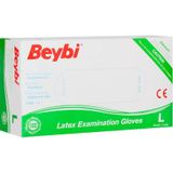 Beybi Muayene Eldiveni Large Pudralı Lateks (100 Lü Paket)